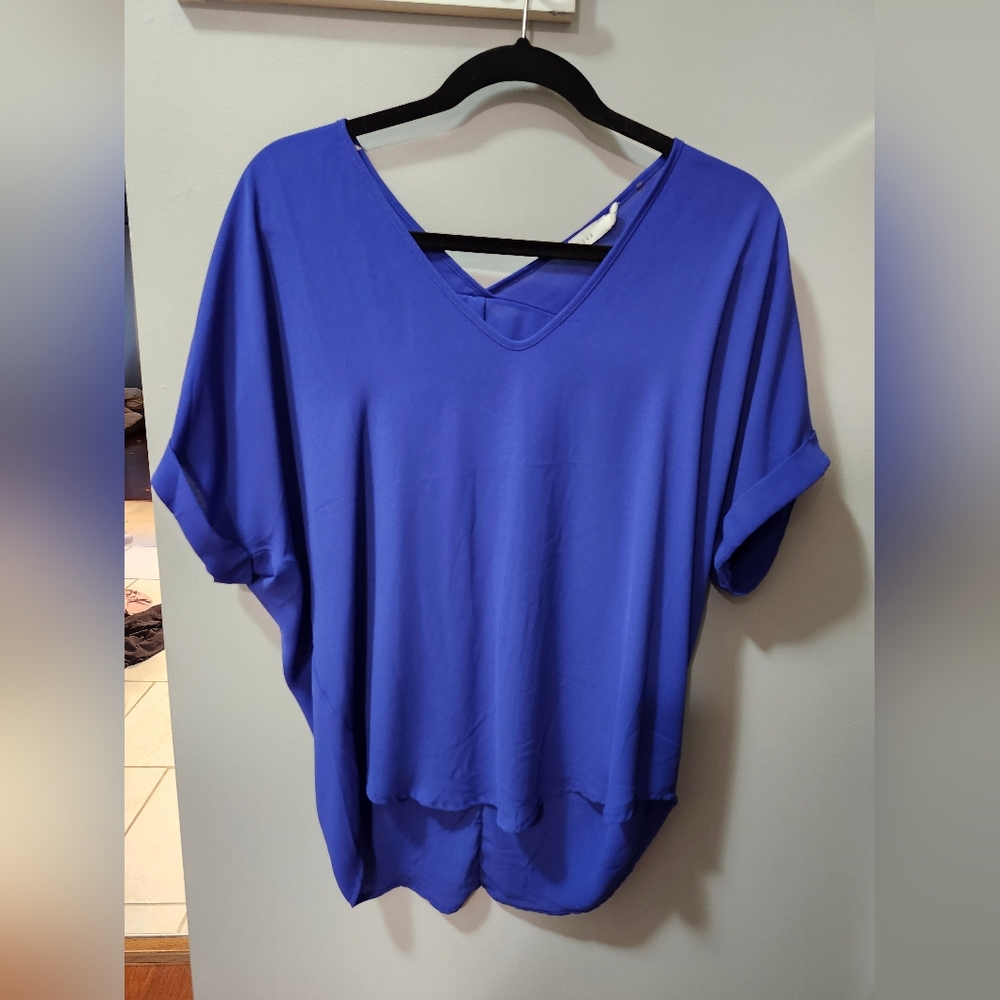 Lush short sleeve blouse
